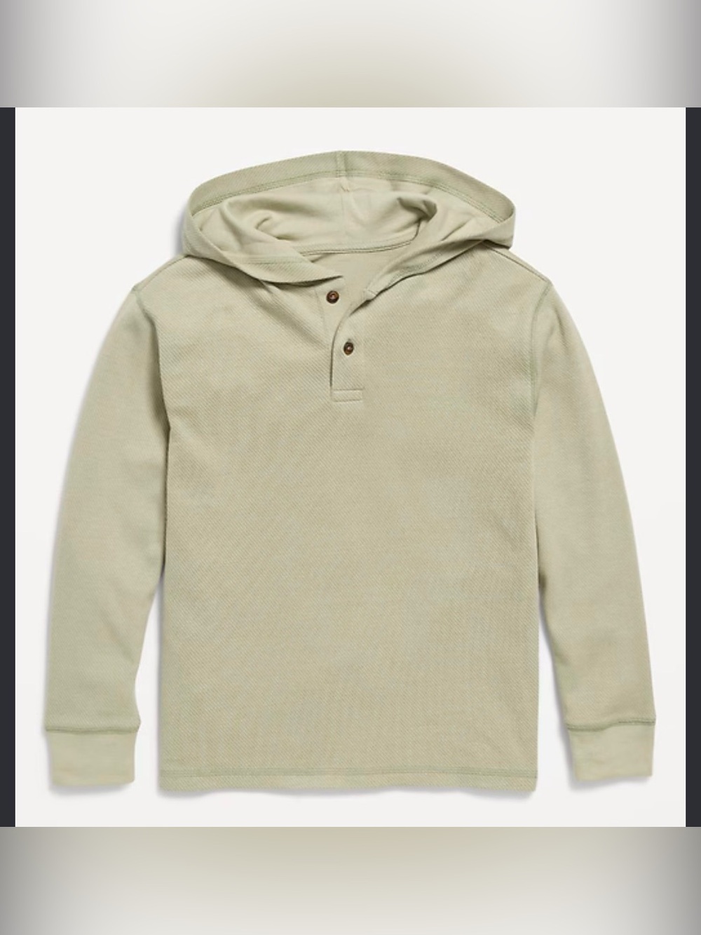 Old Navy Boys Cozy Hooded Henley Sweater (Size: XL)